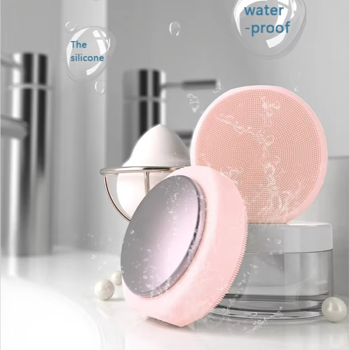 Silicone Face Scrubber Electric - 실리콘 전기 음파 진동 페이셜 딥