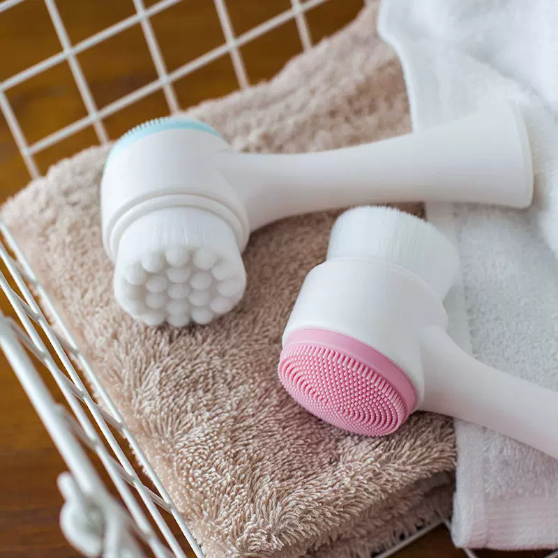 양면 수동 페이셜 클렌징 브러시, 부드러운 실리콘 소재 - Silicone Face Scrubber Electric 리뷰 및 가격