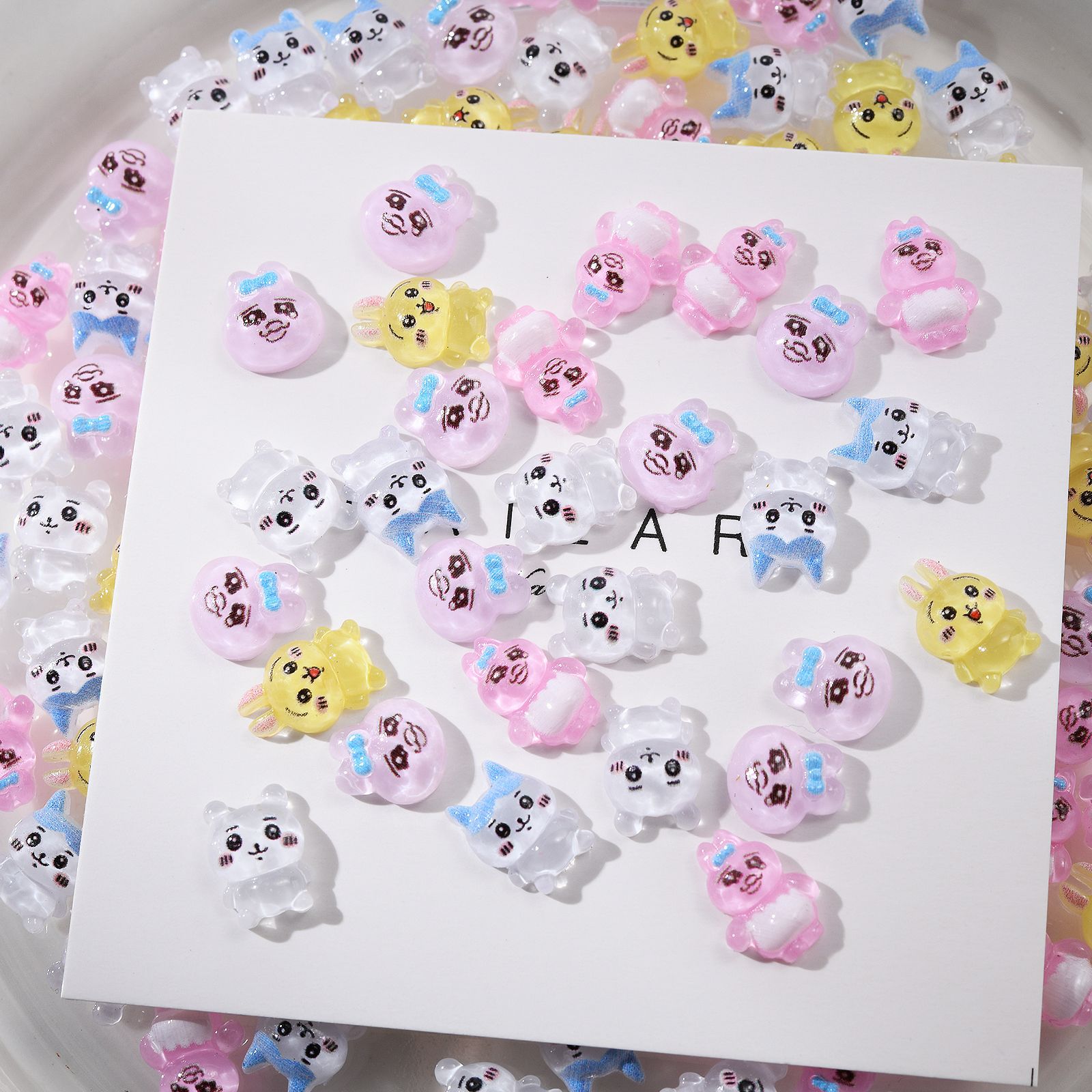 100개입, 만화 캐릭터 포치카와 네일 아트 액세서리, - Nail Art 리뷰 및 가격
