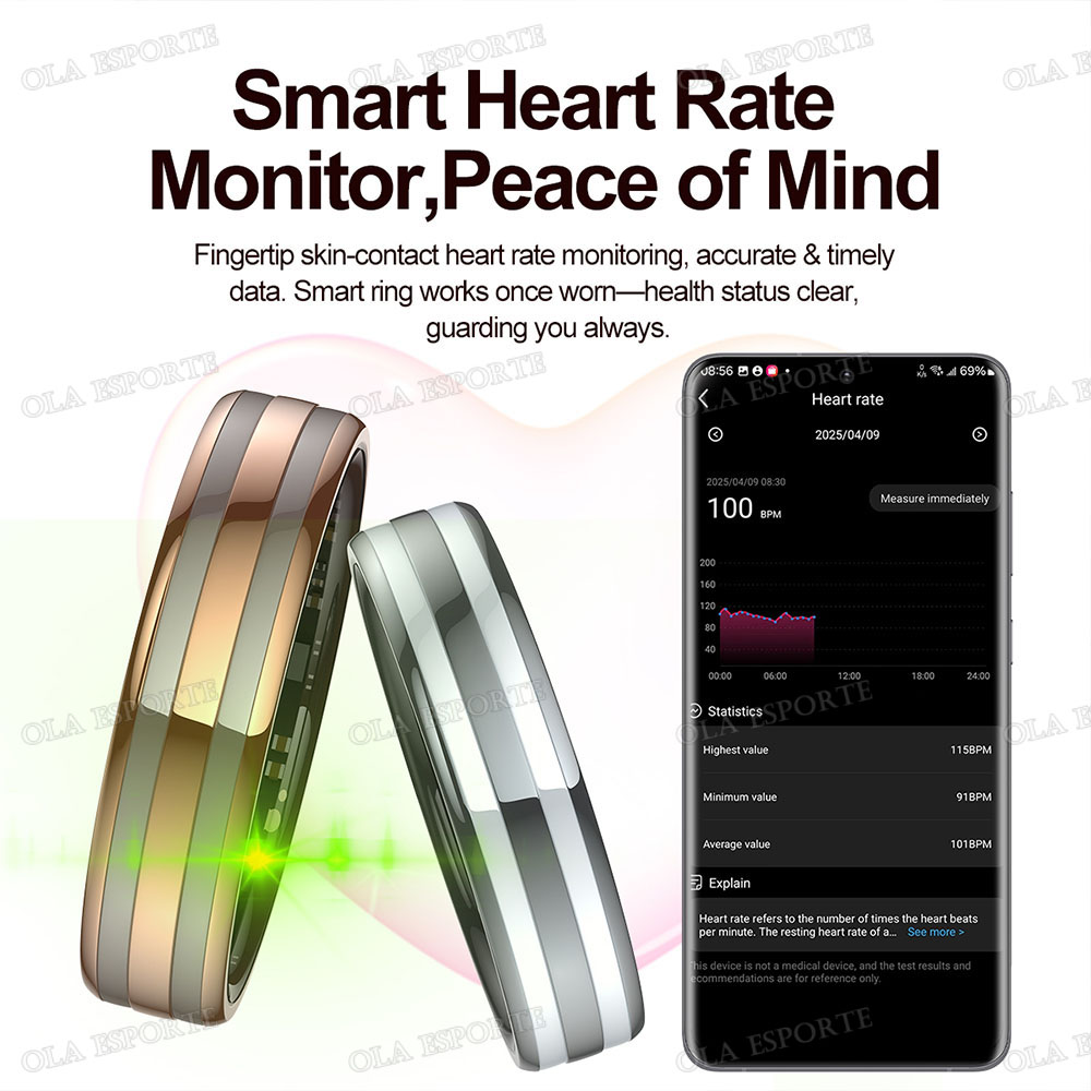 제스처 감지 스마트 링 아웃도어 방수 스마트링 실시간  - Health Monitors 리뷰 및 가격