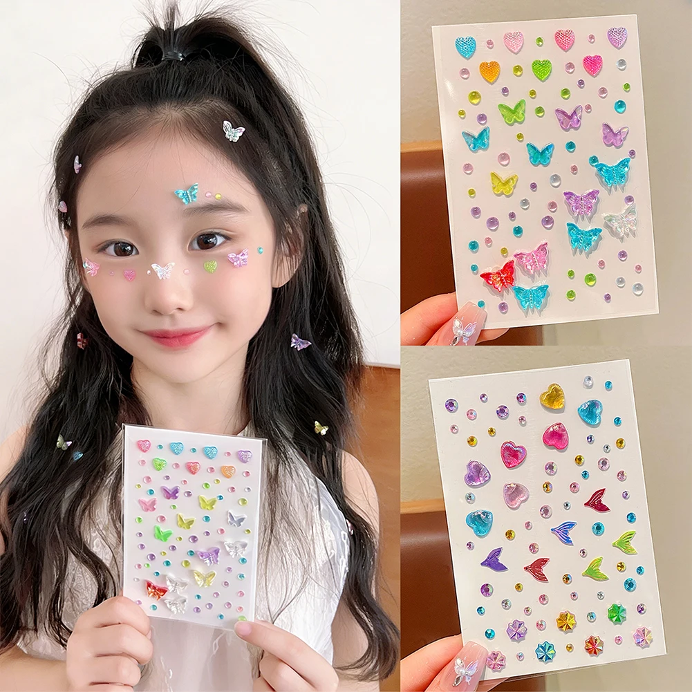 크리스탈 라인스톤 나비 글리터 스티커 반짝이는 오로라  - Makeup 리뷰 및 가격