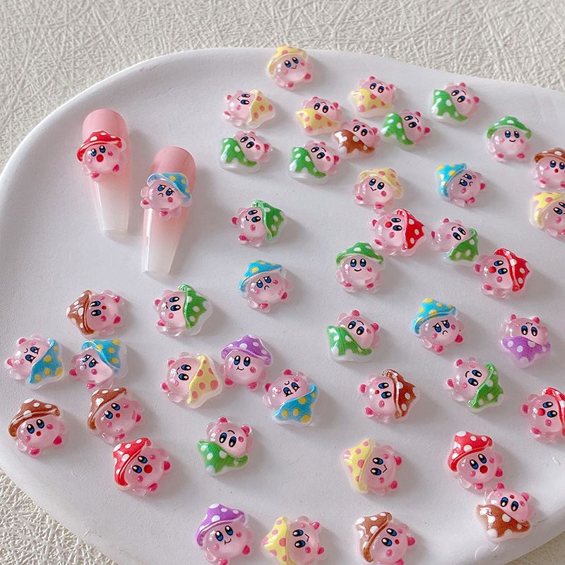 2/10/20pcs 커비 네일 참 3D 수지 귀여운 만 - Nail Art 리뷰 및 가격