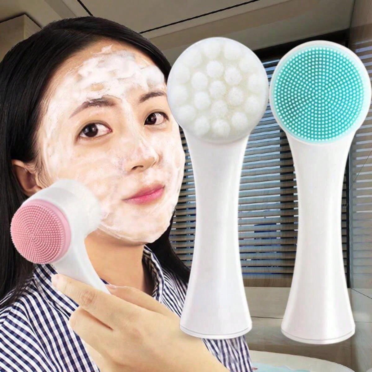 양면 세안기 실리콘 세안 브러쉬 블랙헤드 제거 모공 클 - Silicone Face Scrubber Electric 리뷰 및 가격